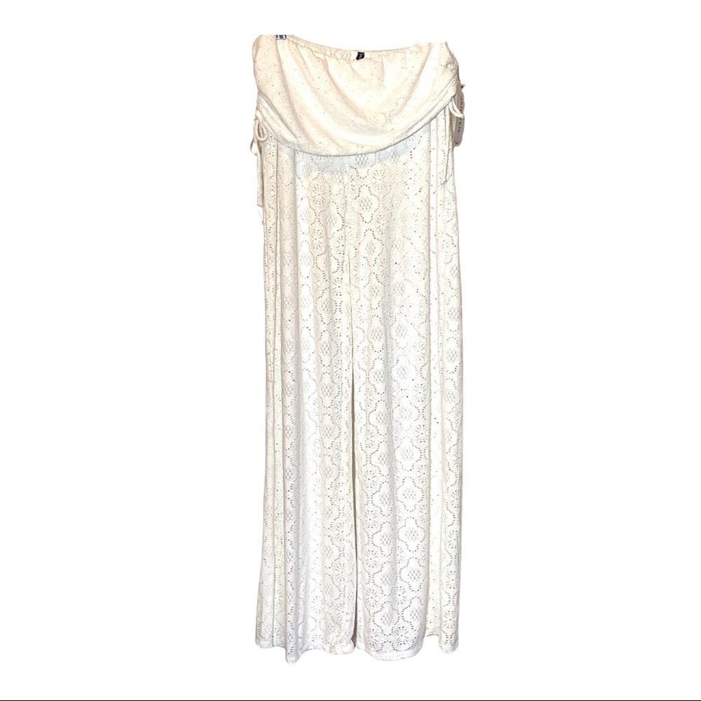 Jantzen Lace Swim Cover Up Pants Beach Cruise Pool Fold Over Waist.